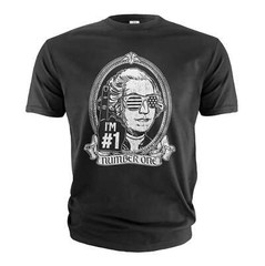 Men’s funny George Washington USA number 1 T-shirt Fourth july funny tee gift