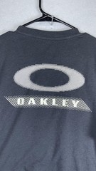 Oakley Shirt Mens Large Black Small Front Back Logo Graphic Tee Outdoor Sports