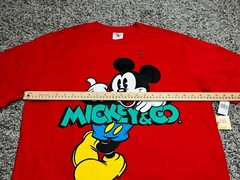 NEW Disney Parks Shirt Adult Large Red Mickey Mouse And Co Blue Black Yellow