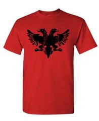 ALBANIAN EAGLE – funny retro albania flag – Cotton Unisex T-Shirt