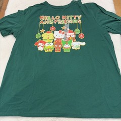 Hello Kitty Men’s NWT Tall Xxl Green Holiday Tee