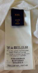 Louis Vuitton LV Logo Spell Out Embroidery Inside-out Heavy Cotton Shirt