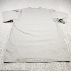 Shaka Wear Shirt Men Medium Heavy Cotton USA Heavyweight Beige Crewneck