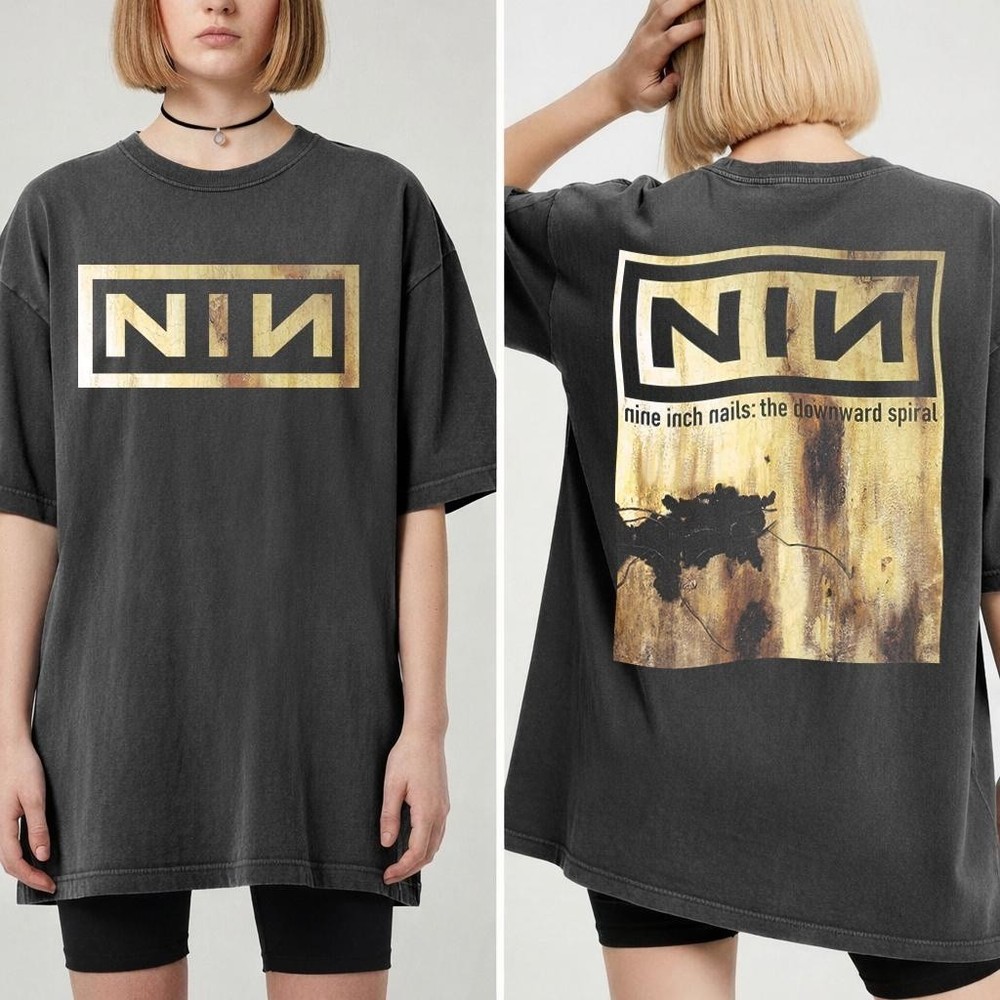 Nine Inch Nails “The Downward Spiral” Graphic Unisex Tee S-5XL (2-sided)