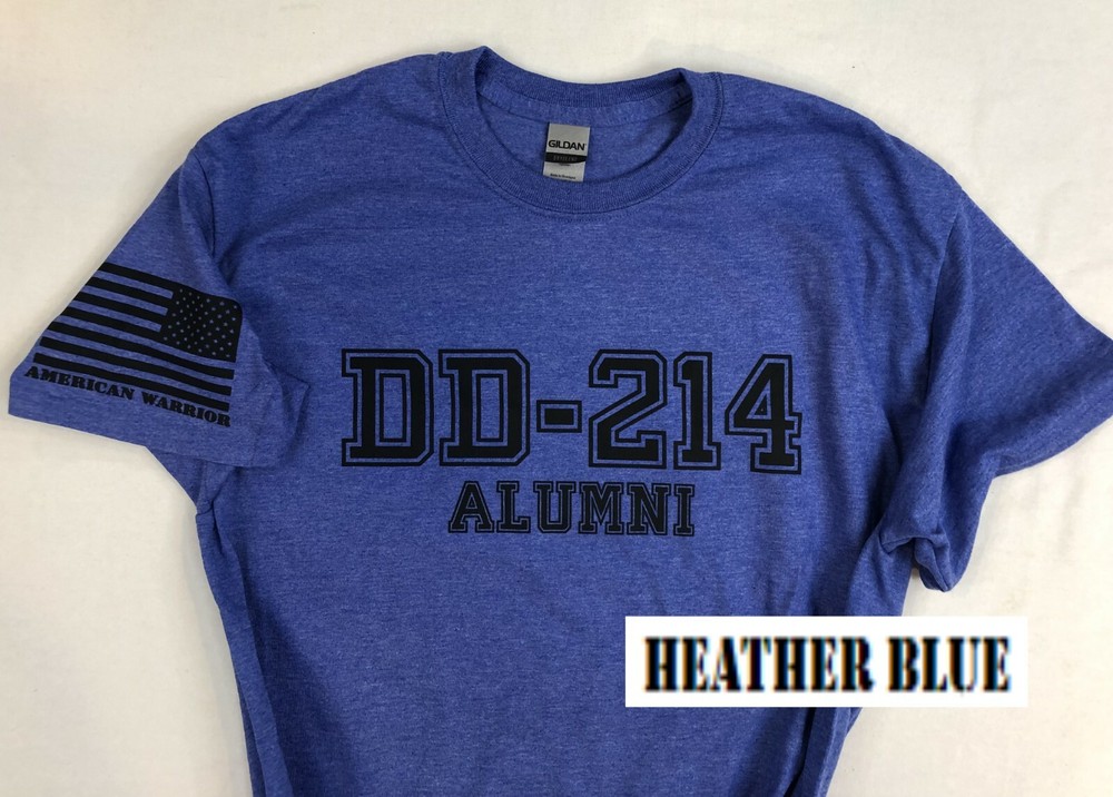 DD-214 Alumni Military T-shirt. Perfect For Marines, Army, Navy Air-force 120G