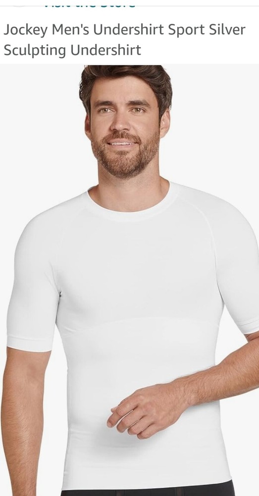 Jockey Men’s Undershirt Cotton Stretch T-Shirt – sz XXL 50 – 52