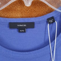 VINCE Shirt Mens XL Blue Pullover Crew Short Sleeve 100% Cotton T-Shirt Tee
