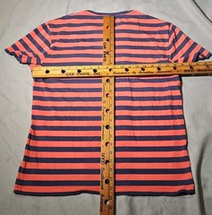 Polo Ralph Lauren Shirt Mens M Blue Pink Striped Preppy Pony Casual Pocket Tee