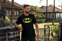 Batman, Classic Logo, T-Shirt, Cotton Blend( Adult’s Size: S, M ,L , XL)