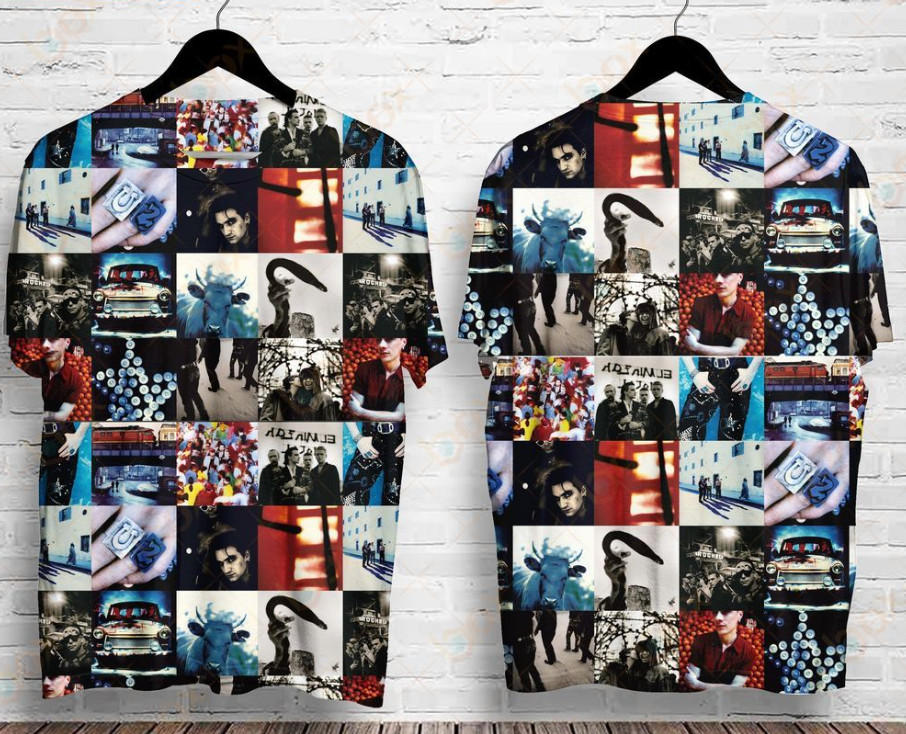 U2 Achtung Baby Album 3D AOP T-Shirt Full Size S-5XL BS858