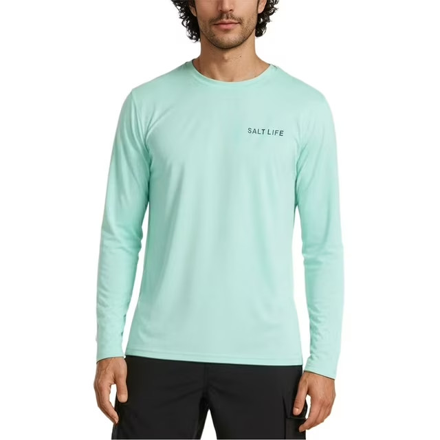 Salt Life Men’s Long Sleeve UV Tee Size M Light Blue NO TAGS