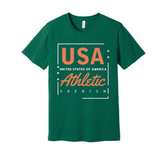 USA Athletic Premium Unisex Graphic T Shirt Modern Sports Shirt For Men And Wome