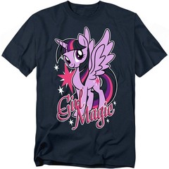 Hasbro – My Little Pony – TV Girl Magic – Adult Unisex T-Shirt – Blue