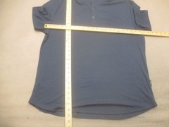 NWT JMierr Size 2XL Mens Blue Short Sleeve Buttons Casual Stretch Top 779