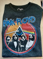 CHASER Pink Floyd band Dark side of the Moon t shirt Black Gray size Med