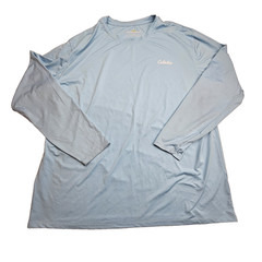 Cabela’s Shirt Men’s XL Guidewear 50+UPF Sun Shirt Long Sleeve Blue Coolcore