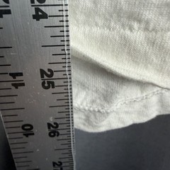 RARE Vintage Single Stitch Tultex Test Print T Shirt Large USA Made White Blue