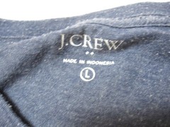 J. Crew Men Sz L Broken-in Graphic T-Shirt Red Crab Logo Coastal Preppy (M302)