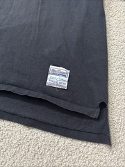 Double Lined Black T Shirt Vintage 1980’s Single Stitch MacGregor XL Made in USA
