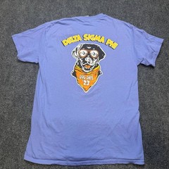 Delta Sigma Phi Dog Days 23 T Shirt Mens Medium Purple Graphic Fraternity Tee