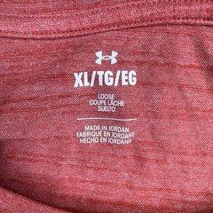 Under Armour Training T Shirt Mens XL Red Short Sleeve Raglan 1377843