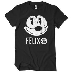 Felix The Cat t-shirts Black Cotton Full size S-5XL H601