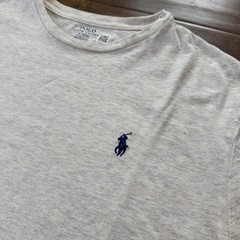 Polo Ralph Lauren Classic Fit Beige Embroidered Logo Crew Neck T-Shirt Mens M