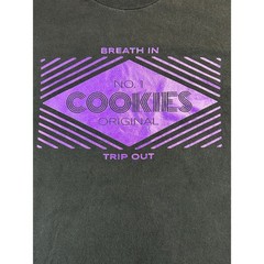 Cookies Original Graphic T Shirt Men’s L Black Purple Logo Streetwear Cotton Tee