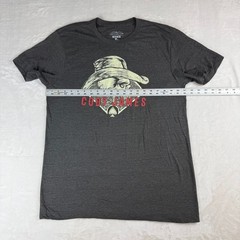 Cody James Graphic Tee Mens L Charcoal Gray Skull Cowboy Hat Spade Western Shirt