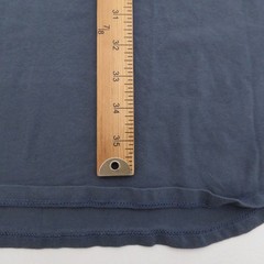 ONE BONE Mens Size 5 / 6XL Long Sleeve Scoop Crew Neck T Shirt OB106 Blue Cotton