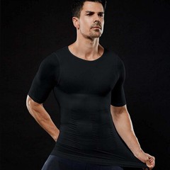 SecondSkin Men’s Shaper Cooling T-Shirt Compression Vest Slimming Shapewear US