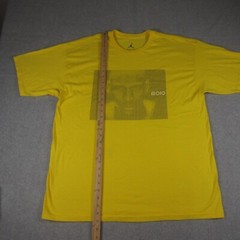 2010 Nike Air Jordan 25th Anniversary T Shirt Mens XL Yellow Jumpman Dallas READ