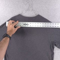 Pact Organic Cotton Gray Short Sleeve 2 Button Pocket Henley Shirt Mens Large