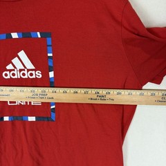 Adidas The Go To Performance T-Shirt Mens XL Red Logo Climalite Short Sleeve