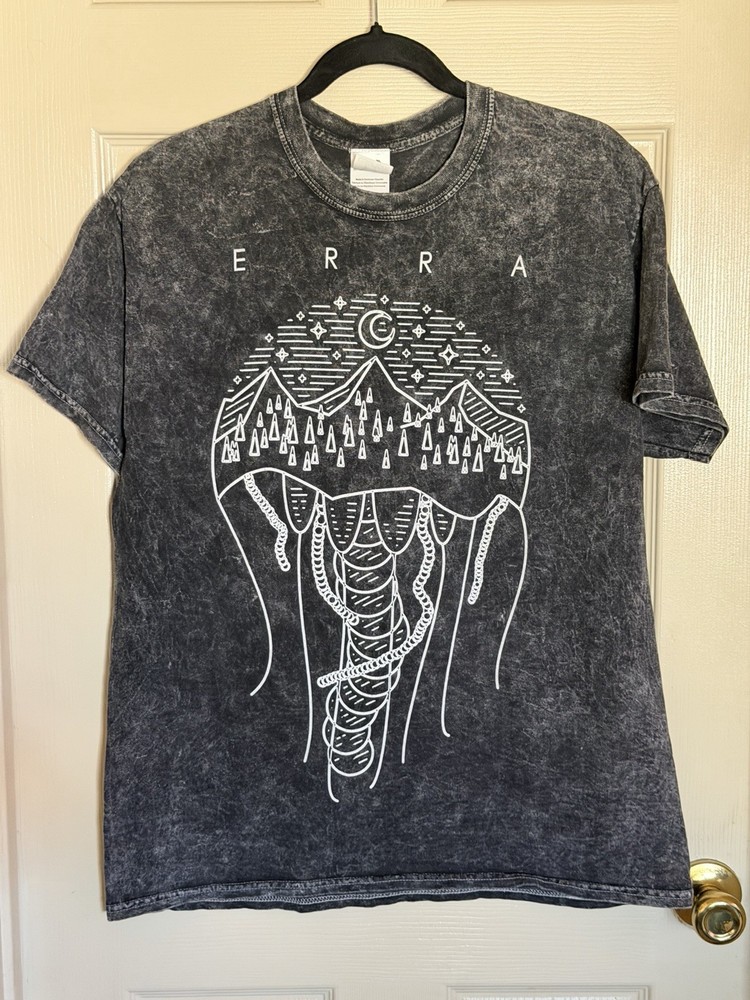 Erra – Jellyfish Colortone Men’s Large Band T-Shirt Metalcore Acid Wash LG