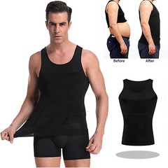 Men’s Slimming Body Shaper Gynecomastia Compression Tank Top Workout Shirt Vest