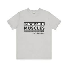 Men’s & Women’s Printed Exercise Mood T-Shirt: Short Sleeve Gym Top