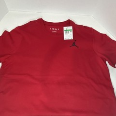 Jordan Jumpman Logo Graphic Print Crew Neck Short Sleeve T-Shirt Red Men’s XL
