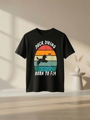 Canine Agility – Dog Sports – Dock Diving with a poodle Dog Lover Graphic Tee