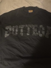 Bottega Desires Men’s Black Graphic Logo Crew Neck T-Shirt Size M Regular