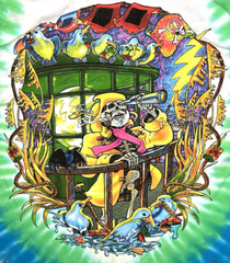 Grateful Dead Watch Tower Front/Back Graphic Tie Dye T-Shirt Size Large New