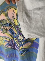Vintage San Francisco Shirt Mens Sz M Colorful Fish Travel Beach Art 90s