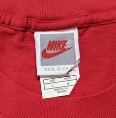 Vintage 1995 NIKE Honolulu Marathon Race Run Single Stitch T Shirt Large USA