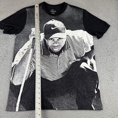 Nike Tiger Woods TW 25th Anniversary Graphic T Shirt Black Mens Medium Golf
