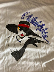 Philadelphia Art Deco Jazz Flapper Girl Single Stitch Shirt