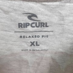 Rip Curl T Shirt Mens XL White Relaxed Fit Graphic Print Preppy Skate Streetwear