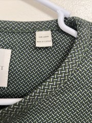 Con.Struct Taupe Engineered Mens Olive Green Long Sleeve Henley Shirt Size XXL