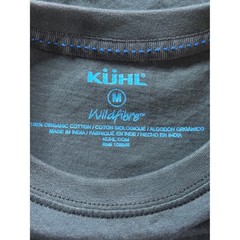 KUHL Mens Wildfibre Organic Cotton T-Shirt M Grey Born In The Mountains Pocket