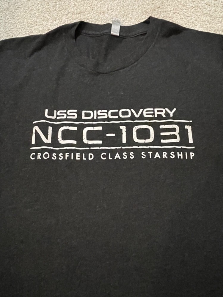 STAR TREK DISCOVERY mens Large L t-shirt Next Level triblend soft tee
