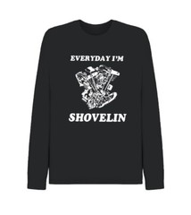 Shovelhead Harley Davidson T-shirt Chopper Everyday im SHOVELIN OG Vintage Style